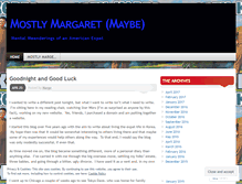 Tablet Screenshot of mostlymargaret.wordpress.com