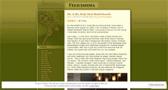 Desktop Screenshot of felicissima.wordpress.com