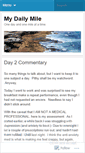 Mobile Screenshot of mydailymile.wordpress.com