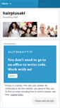 Mobile Screenshot of hairplusakl.wordpress.com