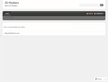 Tablet Screenshot of 3dmodelers.wordpress.com