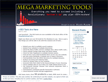 Tablet Screenshot of megamarketingtools.wordpress.com