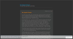 Desktop Screenshot of mygalacticempire.wordpress.com