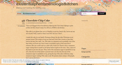 Desktop Screenshot of existentialphenomenologistkitchen.wordpress.com