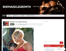 Tablet Screenshot of bodymusclegrowth.wordpress.com
