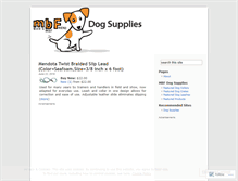 Tablet Screenshot of mbfdogsupplies.wordpress.com