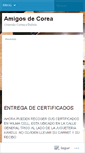 Mobile Screenshot of amigosdecorea.wordpress.com