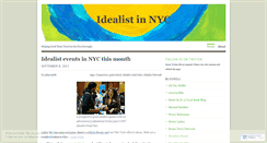 Desktop Screenshot of idealistnyc.wordpress.com