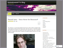 Tablet Screenshot of animelovers411.wordpress.com