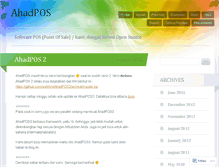 Tablet Screenshot of ahadpos.wordpress.com