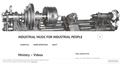 Desktop Screenshot of industrialmuzak.wordpress.com