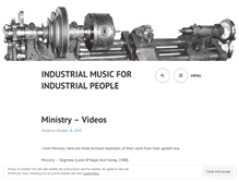 Tablet Screenshot of industrialmuzak.wordpress.com