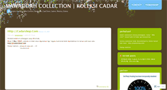 Desktop Screenshot of cadarcollection.wordpress.com