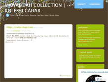 Tablet Screenshot of cadarcollection.wordpress.com