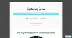 Desktop Screenshot of capturinggrace.wordpress.com