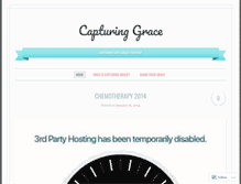 Tablet Screenshot of capturinggrace.wordpress.com