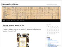 Tablet Screenshot of communityrailman.wordpress.com