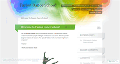 Desktop Screenshot of fusiondanceschool.wordpress.com