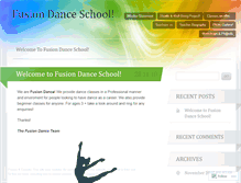 Tablet Screenshot of fusiondanceschool.wordpress.com