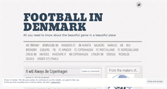 Desktop Screenshot of footballindenmark.wordpress.com