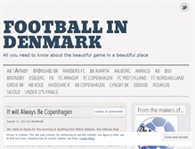 Tablet Screenshot of footballindenmark.wordpress.com