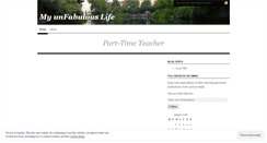 Desktop Screenshot of myunfabulouslife.wordpress.com