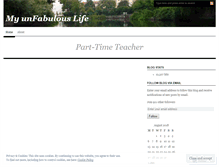 Tablet Screenshot of myunfabulouslife.wordpress.com