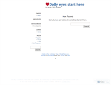 Tablet Screenshot of dollylenses.wordpress.com