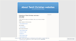 Desktop Screenshot of blogfortamilchristian.wordpress.com