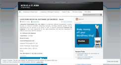 Desktop Screenshot of keralaitjobs.wordpress.com