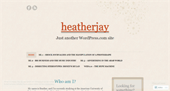Desktop Screenshot of heatherjay.wordpress.com