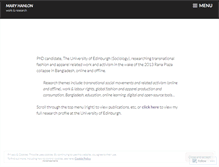 Tablet Screenshot of maryhanlon.wordpress.com