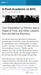 Mobile Screenshot of postacademicinnyc.wordpress.com