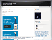 Tablet Screenshot of heavensilvercat.wordpress.com