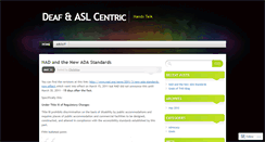 Desktop Screenshot of deafaslcentric.wordpress.com