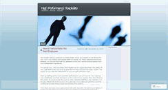 Desktop Screenshot of highperformancehospitality.wordpress.com