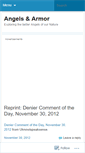 Mobile Screenshot of angelsandarmor.wordpress.com