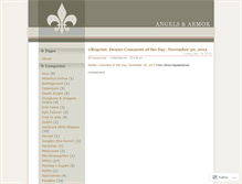 Tablet Screenshot of angelsandarmor.wordpress.com
