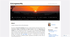 Desktop Screenshot of clilingmesoftly.wordpress.com