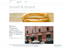 Tablet Screenshot of breadandboard.wordpress.com