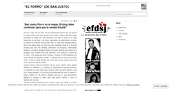 Desktop Screenshot of elforrodesanjusto.wordpress.com