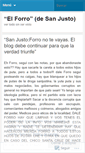 Mobile Screenshot of elforrodesanjusto.wordpress.com