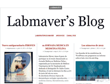 Tablet Screenshot of labmaver.wordpress.com