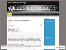 Tablet Screenshot of gametechnology.wordpress.com