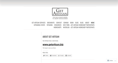 Desktop Screenshot of getartisan.wordpress.com