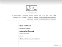 Tablet Screenshot of getartisan.wordpress.com