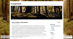 Desktop Screenshot of lovexpressed.wordpress.com