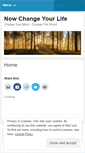 Mobile Screenshot of nowchangeyourlife.wordpress.com