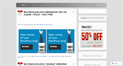 Desktop Screenshot of blogmiltonious.wordpress.com