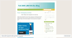 Desktop Screenshot of libs100spring2009.wordpress.com